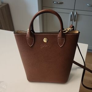 Longchamp Epure Brown Leather Tote